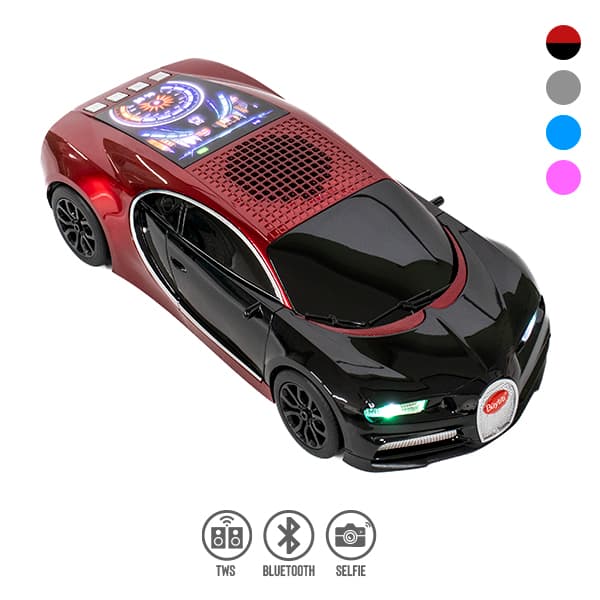 Bocina Bluetooth con Diseño de Automóvil y Pantalla Led